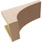Ekena Millwork 6"W x 12"D x 6"H Wide Huntington Rough Cedar Woodgrain TimberThane Corbel, Primed Tan CORUR06X12X06HUNRCPR - alternate 4